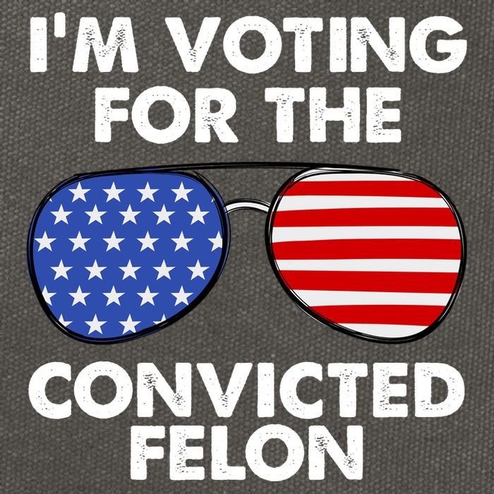 Im Voting For The Convicted Felon Pro Trump Usa Cotton Canvas Backpack