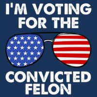 Im Voting For The Convicted Felon Pro Trump Usa Performance Shirt