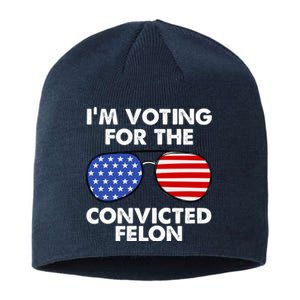 Im Voting For The Convicted Felon Pro Trump Usa Sustainable Beanie