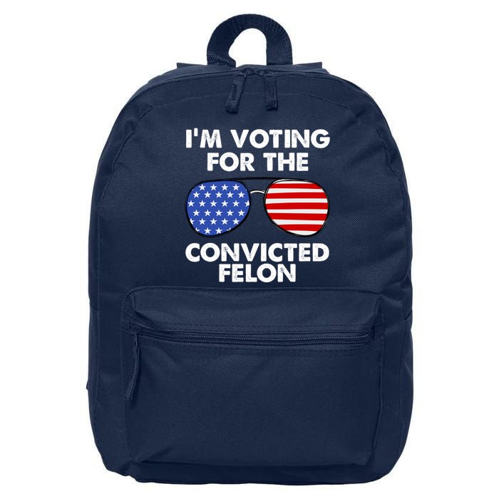 Im Voting For The Convicted Felon Pro Trump Usa 16 in Basic Backpack