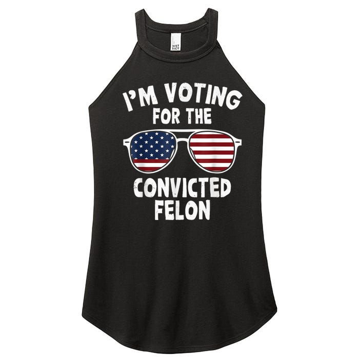 IM Voting For The Convicted Felon Women’s Perfect Tri Rocker Tank