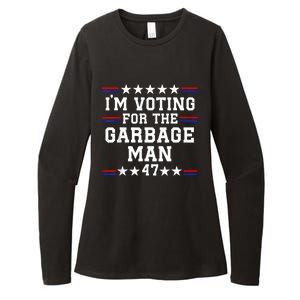 IM Voting For The Garbage Man Garbage For Trump 2024 Womens CVC Long Sleeve Shirt