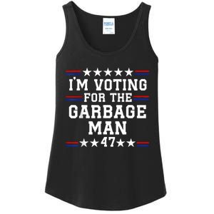 IM Voting For The Garbage Man Garbage For Trump 2024 Ladies Essential Tank