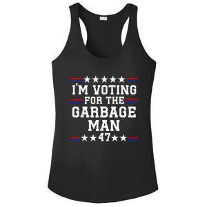 IM Voting For The Garbage Man Garbage For Trump 2024 Ladies PosiCharge Competitor Racerback Tank