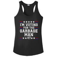 IM Voting For The Garbage Man Garbage For Trump 2024 Ladies PosiCharge Competitor Racerback Tank