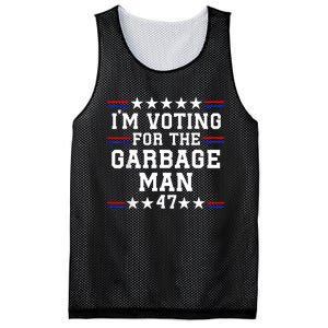 IM Voting For The Garbage Man Garbage For Trump 2024 Mesh Reversible Basketball Jersey Tank