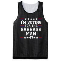 IM Voting For The Garbage Man Garbage For Trump 2024 Mesh Reversible Basketball Jersey Tank