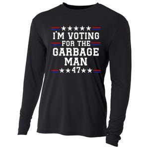 IM Voting For The Garbage Man Garbage For Trump 2024 Cooling Performance Long Sleeve Crew