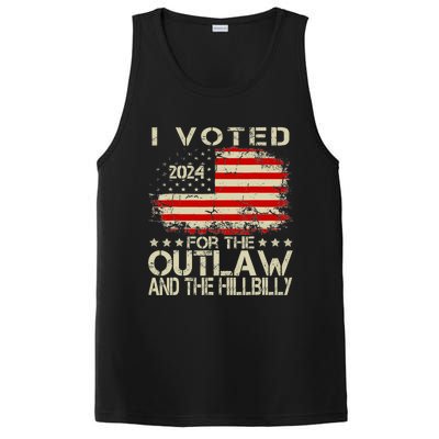 I Voted For The Outlaw And The Hillbilly 2024 Trump Victory PosiCharge Competitor Tank