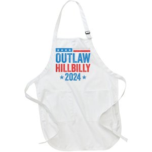 IM Voting For The Outlaw And The Hillbilly Trump Vance 2024 Full-Length Apron With Pockets