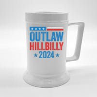 IM Voting For The Outlaw And The Hillbilly Trump Vance 2024 Beer Stein