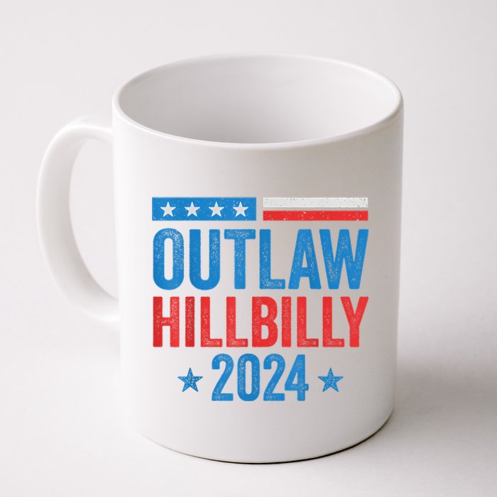 IM Voting For The Outlaw And The Hillbilly Trump Vance 2024 Coffee Mug