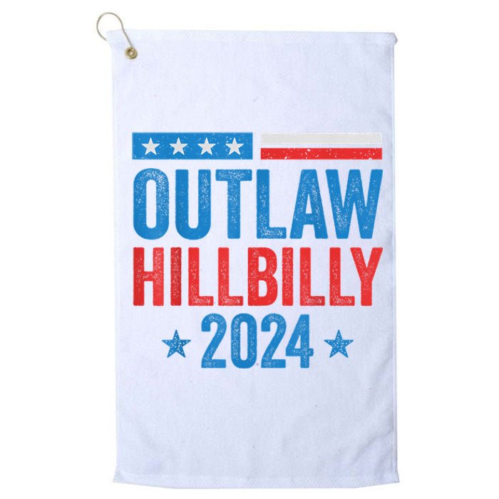 IM Voting For The Outlaw And The Hillbilly Trump Vance 2024 Platinum Collection Golf Towel