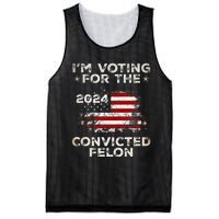 IM Voting For The Convicted Felon American Flag Mesh Reversible Basketball Jersey Tank