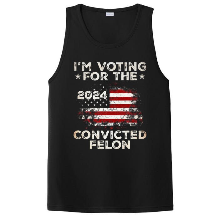 IM Voting For The Convicted Felon American Flag PosiCharge Competitor Tank