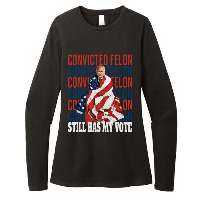 IM Voting For The Convicted Felon He Still Has My Vote Womens CVC Long Sleeve Shirt