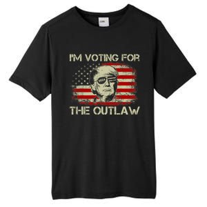 IM Voting For The Outlaw Wanted For President Trump 2024 Tall Fusion ChromaSoft Performance T-Shirt