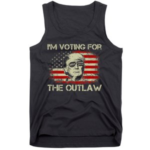 IM Voting For The Outlaw Wanted For President Trump 2024 Tank Top