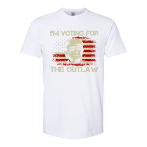 IM Voting For The Outlaw Wanted For President Trump 2024 Softstyle CVC T-Shirt