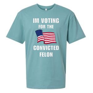 IM Voting For The Convicted Felon Protrump 2024 Humor Sueded Cloud Jersey T-Shirt