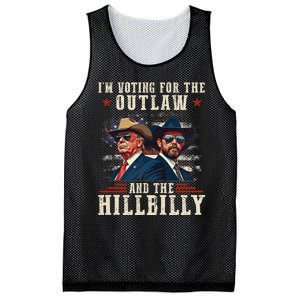 IM Voting For The Outlaw And The Hillbilly Trump Vance 2024 Mesh Reversible Basketball Jersey Tank