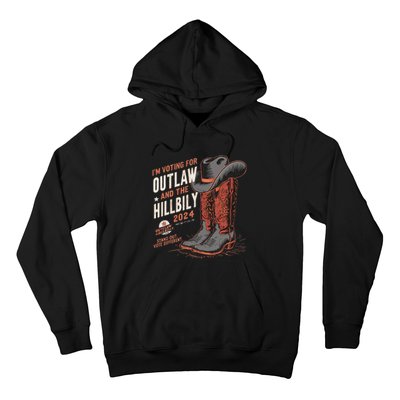 IM Voting For The Outlaw And The Hillbilly 2024 Retro Hoodie