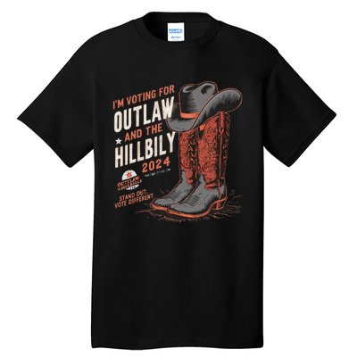 IM Voting For The Outlaw And The Hillbilly 2024 Retro Tall T-Shirt