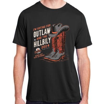 IM Voting For The Outlaw And The Hillbilly 2024 Retro Adult ChromaSoft Performance T-Shirt