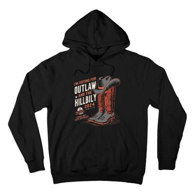 IM Voting For The Outlaw And The Hillbilly 2024 Retro Tall Hoodie