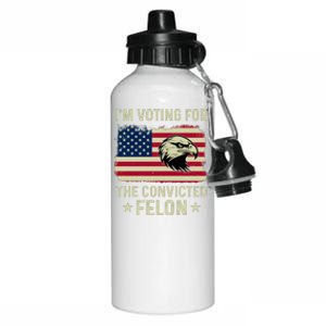 IM Voting For The Convicted Felon 2024 Aluminum Water Bottle