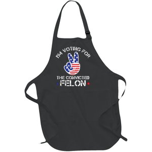 IM Voting For The Convicted Felon Full-Length Apron With Pockets