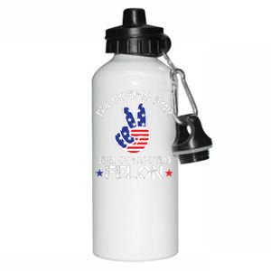 IM Voting For The Convicted Felon Aluminum Water Bottle