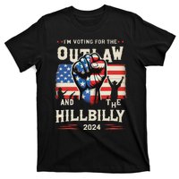 IM Voting For The Outlaw And The Hillbilly 2024 Us Flag T-Shirt