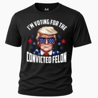 Im Voting For The Convicted Felon Funny Pro Trump Usa Cooling Performance Crew T-Shirt