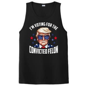 Im Voting For The Convicted Felon Funny Pro Trump Usa PosiCharge Competitor Tank