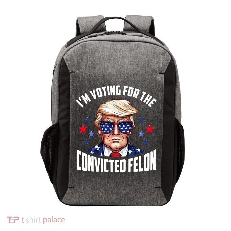 Im Voting For The Convicted Felon Funny Pro Trump Usa Vector Backpack