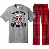 Im Voting For The Convicted Felon Funny Pro Trump Usa Pajama Set