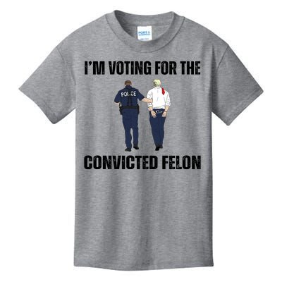 Im Voting For The Convicted Felon Funny Pro Trump 2024 Kids T-Shirt