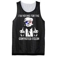 IM Voting For The Convicted Felon Funny Trump Mesh Reversible Basketball Jersey Tank