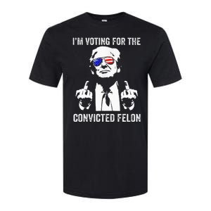 IM Voting For The Convicted Felon Funny Trump Softstyle CVC T-Shirt