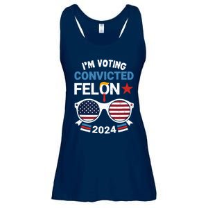 IM Voting For The Convicted Felon Ladies Essential Flowy Tank