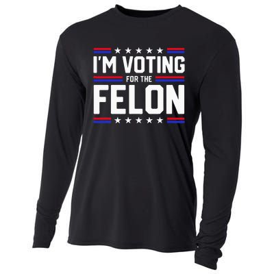 Im Voting For The Felon Political Trump 2024 Wo Cooling Performance Long Sleeve Crew