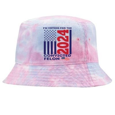 IM Voting For The Convicted Felon 2024 Tie-Dyed Bucket Hat