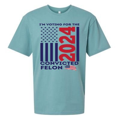 IM Voting For The Convicted Felon 2024 Sueded Cloud Jersey T-Shirt