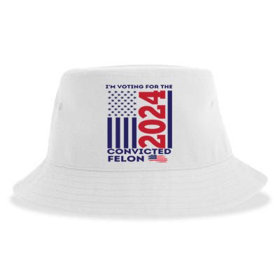 IM Voting For The Convicted Felon 2024 Sustainable Bucket Hat