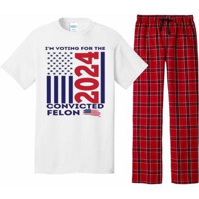 IM Voting For The Convicted Felon 2024 Pajama Set