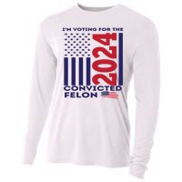 IM Voting For The Convicted Felon 2024 Cooling Performance Long Sleeve Crew