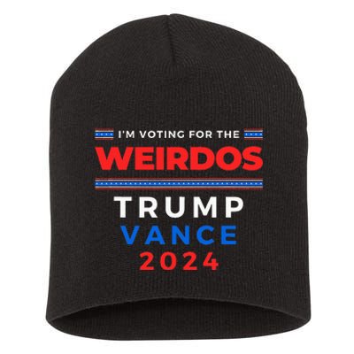 IM Voting For The Weirdos Trump Vance Take America Back Short Acrylic Beanie