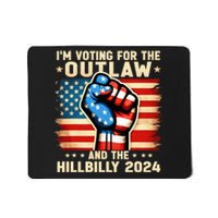 Im Voting For The Outlaw And The Hillbilly 2024 Us Flag Mousepad