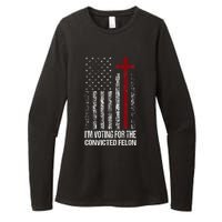 IM Voting For The Convicted Felon Womens CVC Long Sleeve Shirt